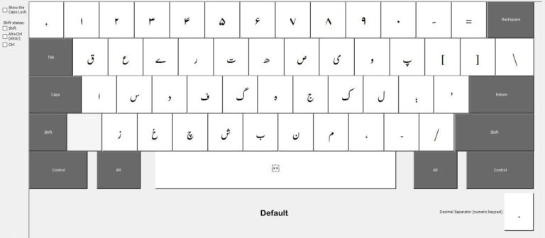 A Comprehensive Keyboard Layout for Urdu – Hamza Shad